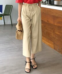 リボンワイドコットンP(スラックス)