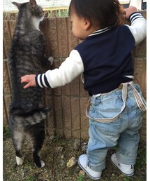 H&M | サスペンダー付き♡(デニムパンツ)