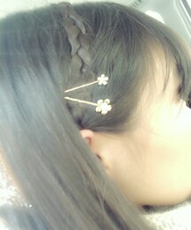 no brand | お花のピン(バレッタ/ヘアクリップ)