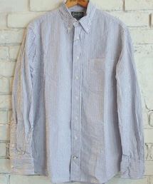 GITMAN BROS. | シアサッカーストライプB.Dシャツ(シャツ/ブラウス)