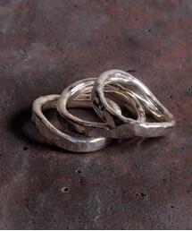 市松 | シルバー波形3連リング(リング)