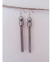 no brand | Silver chain earrings(アクセサリー)