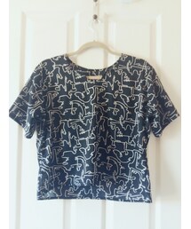 Handmade | chiffon patterned set (top)(トップス)