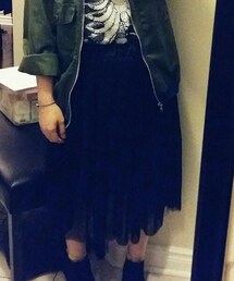 VINTAGE | Black tulle skirt(スカート)