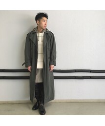 ロング　トレンチコート(トレンチコート)