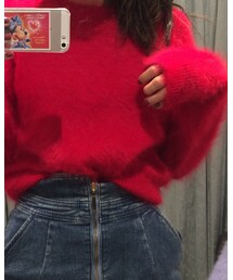 Another Edition | アンゴラクルーネックプルオーバー/ AEBFC　ANG C/N PO(ニット/セーター)