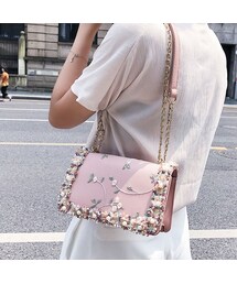 パール装飾きらびやかショルダーバッグ(ショルダーバッグ)