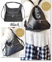 2WAYジップリュックバッグ(バックパック/リュック)