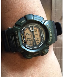 CASIO | マッドマン。ベルトは交換。限定色だったので用意できずブラックベルトになっちゃった。(アナログ腕時計)