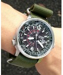 CITIZEN | BJ7000-52E "Nighthawk" Stainless Steel Eco-Drive Watch(非智能手錶)
