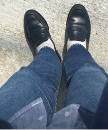 JALAN SRIWIJAYA | ネイビーローファーにブラックのクリームでいい色になってきました。(ドレスシューズ)