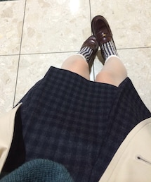 GINGER ALE | Ginger Aleのチェックスカート
(スカート)