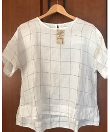 無印良品 | ウィンドペン半袖ブラウス(トップス)