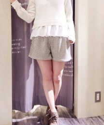 mysty woman | ブロックチェックのショーパン(その他パンツ)