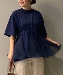 【ZOZO限定ダブルチュールTシャツ ¥14,300】 | トップス