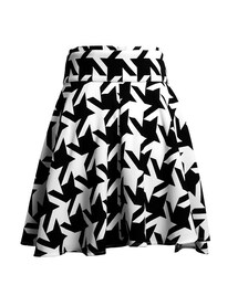 I'MIUSA | 大千鳥格及膝圓裙(スカート)