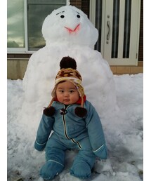 大きな雪だるま⛄作りました❤︎ | その他
