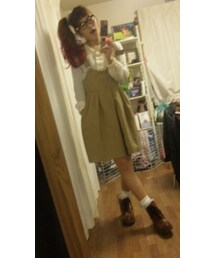 古着ベージュワンピース(ワンピース)