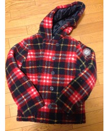 チェックボアコート(その他アウター)