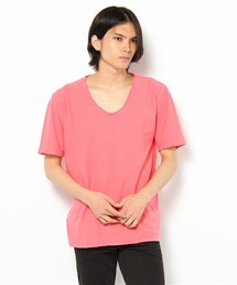 AZUL by moussy | スラブ天竺切りっぱVネック半袖T(Tシャツ/カットソー)