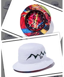 NEW ERA | Bucket-01 Taro Okamoto Tower of the Sun“太陽の塔” ホワイト×グリーン(ハット)