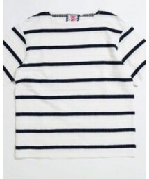 SON OF THE CHEESE | border boat neck tee(Tシャツ/カットソー)