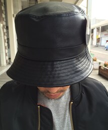 KBETHOS | KBETHOS PU LEATHER BUCKET HAT(ハット)