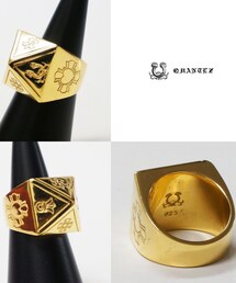 QUANTEZ | QUANTEZ PYRAMID GOLD RING(リング)