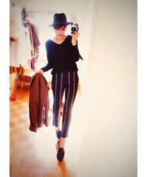 ABAHOUSE | 黒アンゴラセーター(ニット/セーター)