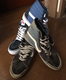 VANS | バンズ SK-8 ハイトップ ネイビー×ブルー(スニーカー)