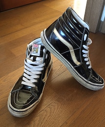 VANS | バンズ SK-8 ハイトップ ブラックパテント(スニーカー)
