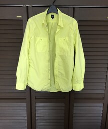GAP | ギャップ カラーシャツ 蛍光イエロー(シャツ/ブラウス)