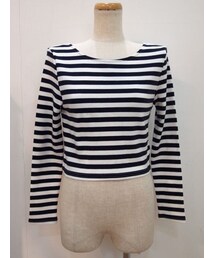 FRAY I.D | ボーダーロンTシャツ＊WHT×NVY(Tシャツ/カットソー)