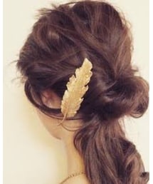 プリュイ風 | フェザーバレッタ(バレッタ/ヘアクリップ)