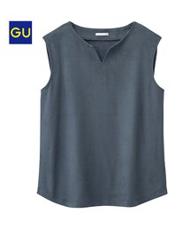 GU | スエードタッチノースリーブ(Tシャツ/カットソー)
