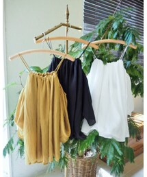 aries mirage | プリーツオフショルブラウス(トップス)