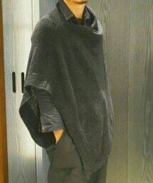 45R | シェットランドポンチョ(ファッション雑貨)