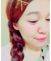 ゴールドヘアピン×三つ編み | その他ヘアアクセサリー