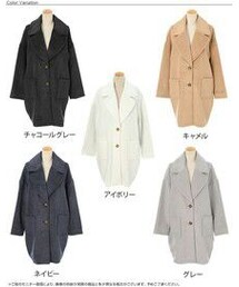 Luz Llena | ビッグ襟チェスターコート(チェスターコート)