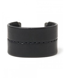 nonnative | GARDENER BANGLE WIDE BRASS WITH COW LEATHER(ブレスレット)