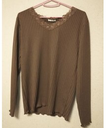 しまむら | PAレース付きテレコPO(Tシャツ/カットソー)