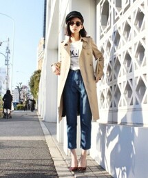 MOUSSY | BASICトレンチコート(トレンチコート)
