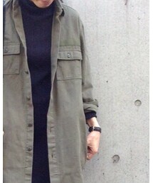 【ZOZO限定】TODAYFUL×AMERICAN RAG CIE | 【ZOZO限定】TODAYFUL×AMERICAN RAG CIE ファティーグシャツワンピース(ミリタリージャケット)