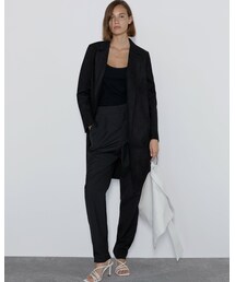 ZARA | スエード風コート(チェスターコート)