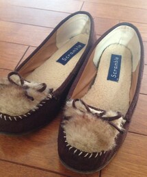 no brand | もこもこ(モカシン/デッキシューズ)