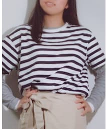 earth music&ecology | 【2016Summer】リブバーダープルオーバー(Tシャツ/カットソー)