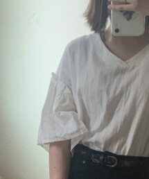 Samansa Mos2 blue | シャツ/ブラウス