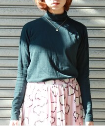 import by La Boum | タートルネックニットトップス(グリーン)(ニット/セーター)