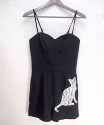import by La Boum | レースキャットストラップロンパース

(つなぎ/オールインワン)