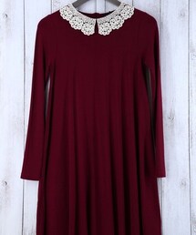 import by La Boum | lace collar swing dress(ワンピース)